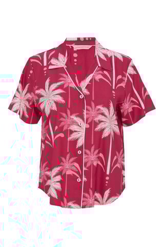 Pyjamablouse Kayla - Bordeauxrood