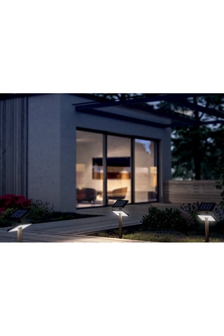 Palo a energia solare in alluminio KEOPE GROUND H80cm