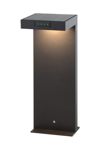 Palo a energia solare in alluminio ALA MINI Nero H40cm