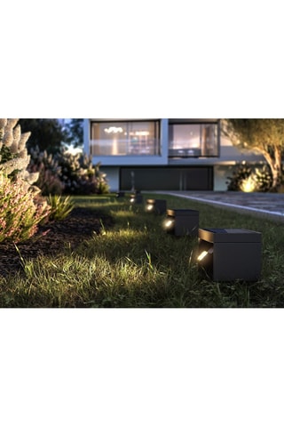 Palo ad energia solare orientabile in alluminio ALEA LED H145cm