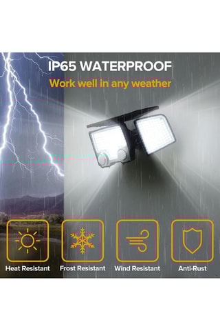 2 proiettori a energia solare LED Raylite - Nero