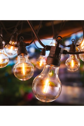 Decorazione con presa elettrica 20 LED Party Clear - 8,7 m