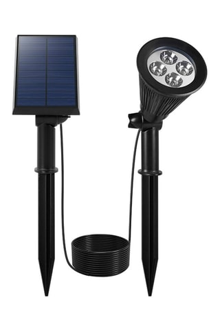 Proiettore a energia solare da esterno LED 2 in 1 Spiky Away - Nero