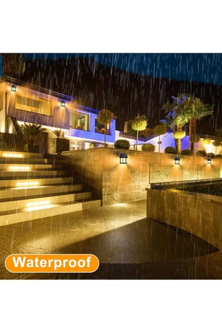 4 applique LED da esterno Sunflare - Nero