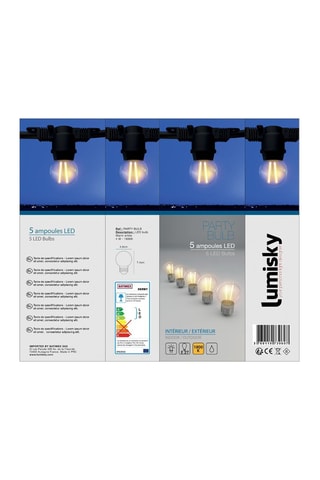5 lampadine LED Party Bulb Filament