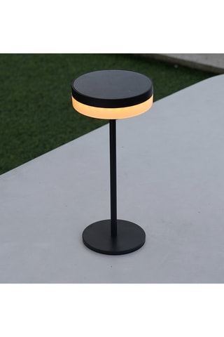 Lampada da terra a energia solare LED Vivia - Nero