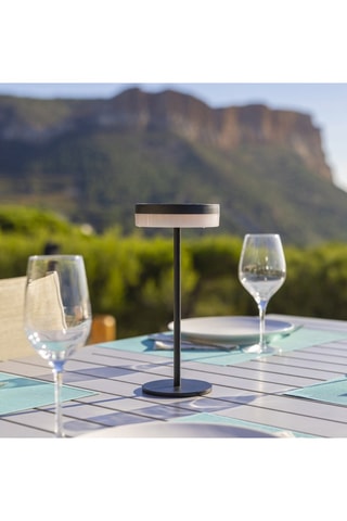 Lampada da terra a energia solare LED Vivia - Nero