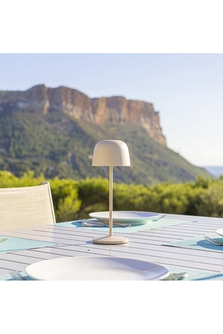 6 lampade da tavolo LED senza cavo Sophia - Crema 