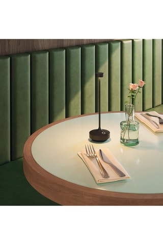 6 lampade da tavolo LED senza cavo Ruby - Nero