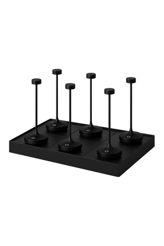 6 lampade da tavolo LED senza cavo Ruby - Nero