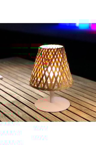 Lampada da tavolo LED in bambù Ibiza
