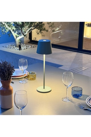 Lampada da tavolo LED senza cavo Kelly - Verde oliva  