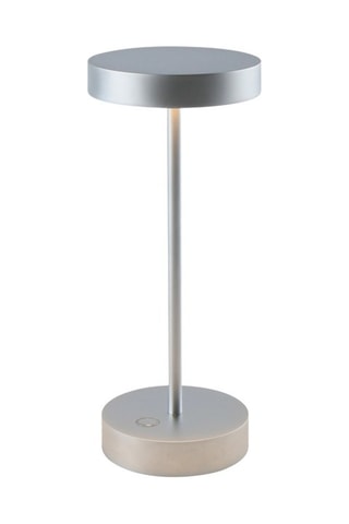 Lampada da tavolo senza cavo alluminio SANDY MINI Cromato H25