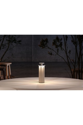 Lampada da tavolo senza cavo alluminio FIREWORK Bianco H24