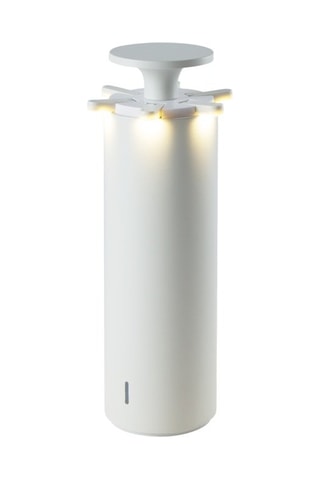 Lampada da tavolo senza cavo alluminio FIREWORK Bianco H24