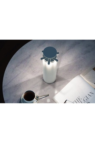 Lampada da tavolo senza cavo alluminio FIREWORK Bianco H24