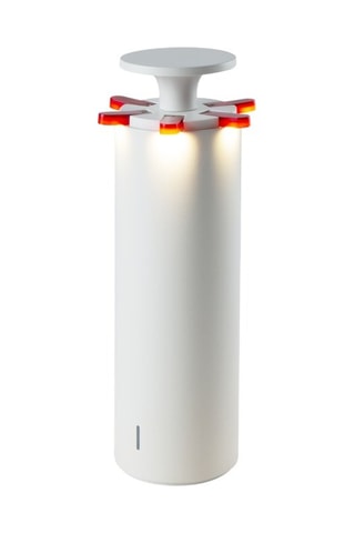 Lampada da tavolo senza cavo alluminio FIREWORK Rosso H24