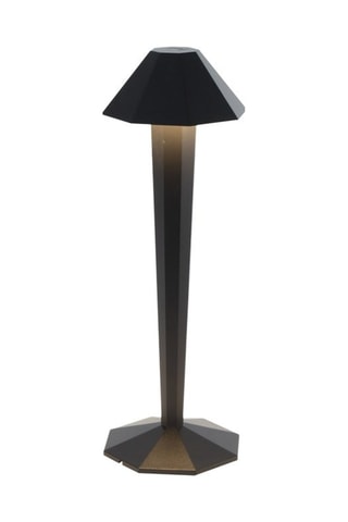 Lampada da tavolo senza cavo in alluminio KRYPTON Nero H35cm