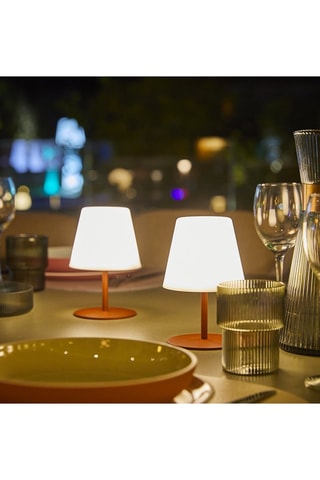 2 lampade LED da esterno Twins - Bianco e nero