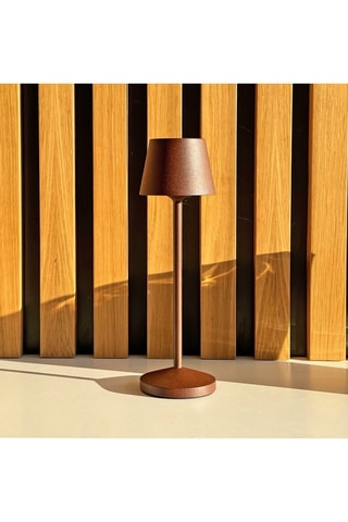 Lampada da tavolo senza cavo EMILY Ruggine H25cm
