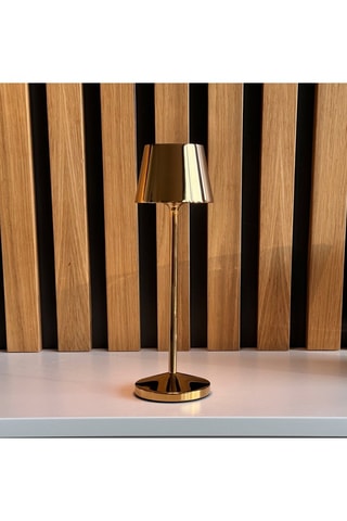 Lampada da tavolo senza cavo EMILY Oro H25cm