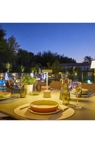 Lampada su piede senza cavo LED ricaricabile Roby - Bianco