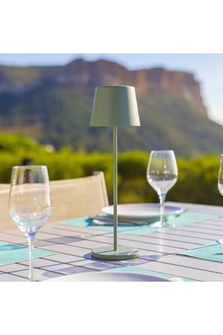 Lampada da tavolo LED da esterno Kelly - Verde oliva