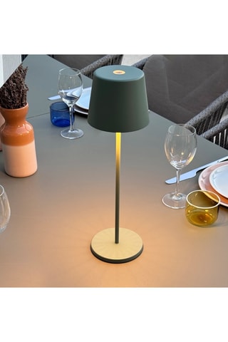 Lampada da tavolo LED da esterno Kelly - Verde oliva