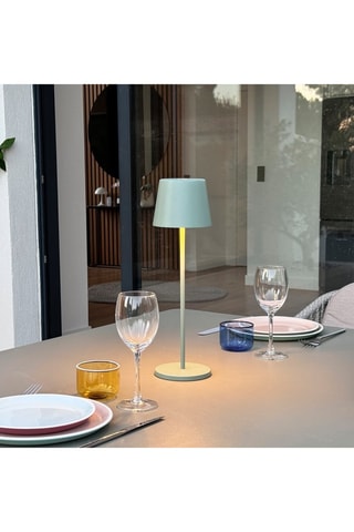 Lampada da tavolo LED da esterno Kelly - Verde oliva