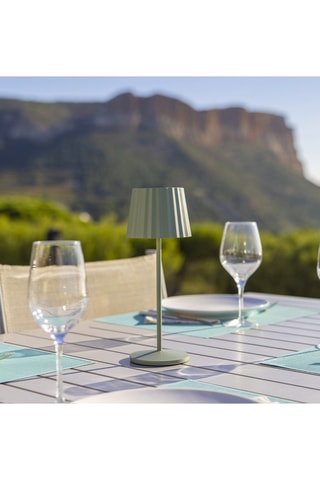 Lampada da tavolo LED senza cavo Abby - Verde oliva