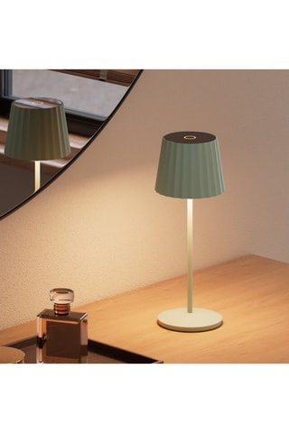 Lampada da tavolo LED senza cavo Abby - Verde oliva