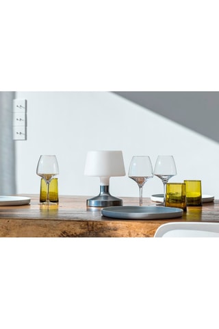 Lampada da tavolo senza cavo LED Helen Silver