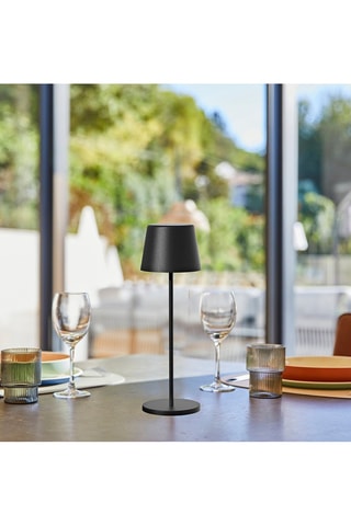 Lampada da tavolo LED senza cavo Kelly - Nero  