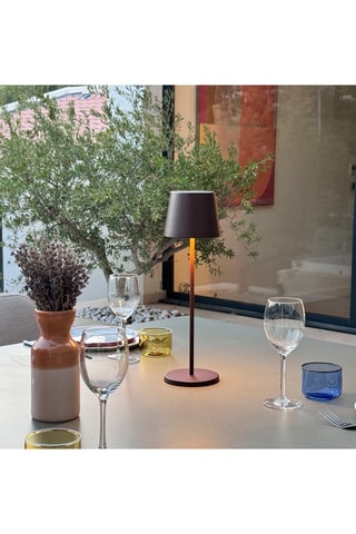 Lampada da tavolo LED senza cavo Kelly - Marrone  