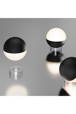 Lampada da tavolo senza cavo ALBEDO Nero 