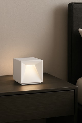 Lampada da tavolo LED senza cavo Cubox - Bianco - 2 W