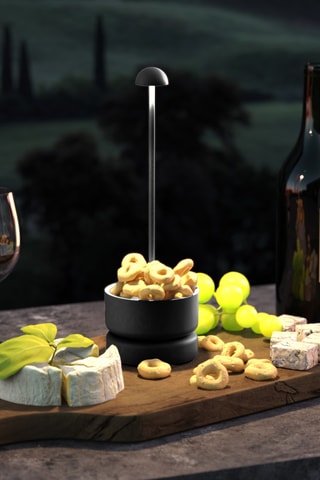 Lampada da tavolo LED senza cavo Basket - Nero