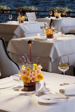 Lampada da tavolo LED senza cavo Basket - Marrone