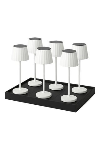 6 lampade da tavolo LED Abby - Bianco - 2 W