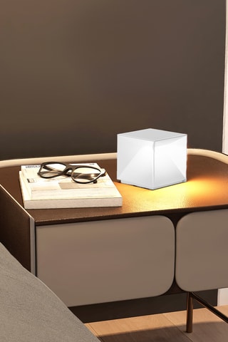 Lampada da tavolo LED senza cavo Cubox Mini - Bianco - 2 W