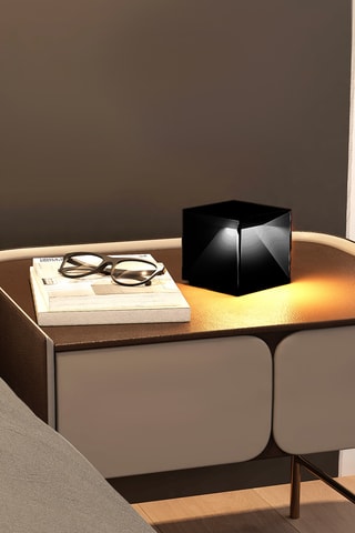 Lampada da tavolo LED senza cavo Cubox Mini - Nero - 2 W