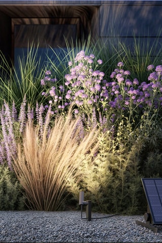 Faretto a energia solare LED da piantare al suolo Axent - Nero - 2,2 W