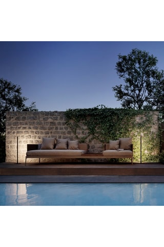 Lampioncino a energia solare LED Stem mini - Nero - 2 W