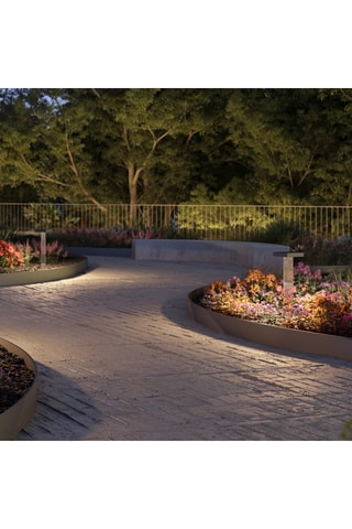 Faretto a energia solare LED Scotty - Nero e trasparente - 2,6 W