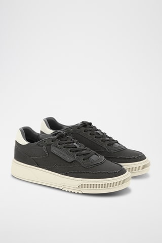 Sneakers in pelle scamosciata Club C LTD - Nero e bianco