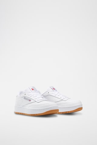 Sneakers in pelle Club C Double - Bianco