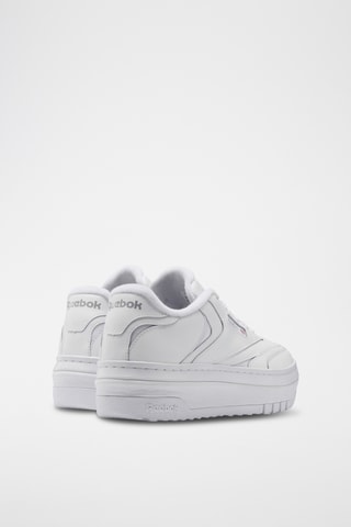 Sneakers platform in pelle Club C Extra - Bianco