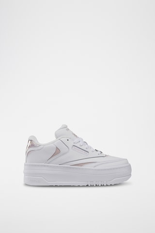 Sneakers platform in pelle Club C Extra - Bianco