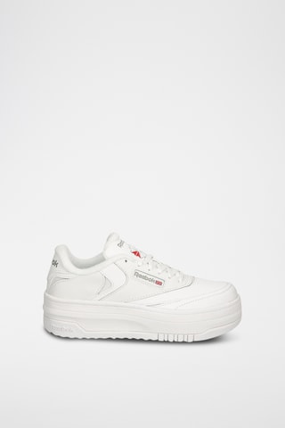 Sneakers platform in pelle Club C Extra - Bianco