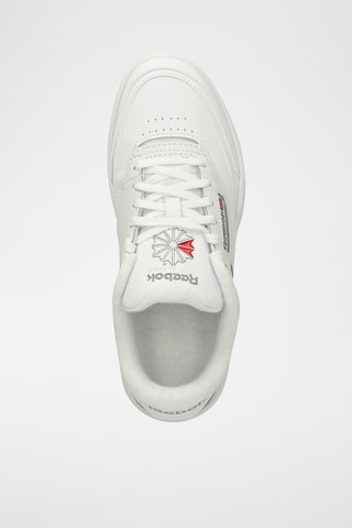 Sneakers platform in pelle Club C Extra - Bianco